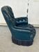 Armchair Napoleon III leather Chesterfield way, late nineteenth