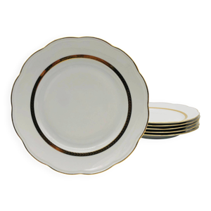 6 assiettes à plates.