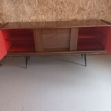 Brown formica sideboard