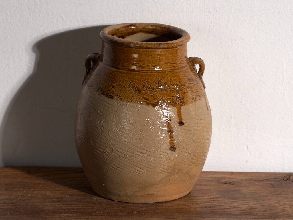 Ancient Chinese glazed stoneware vase – China, circa 1900