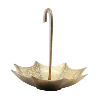 Umbrella brass trinket bowl
