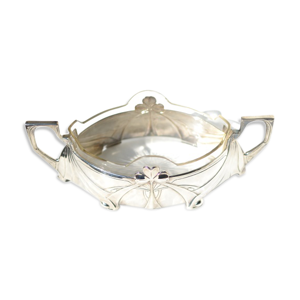 Coupe en verre et metal