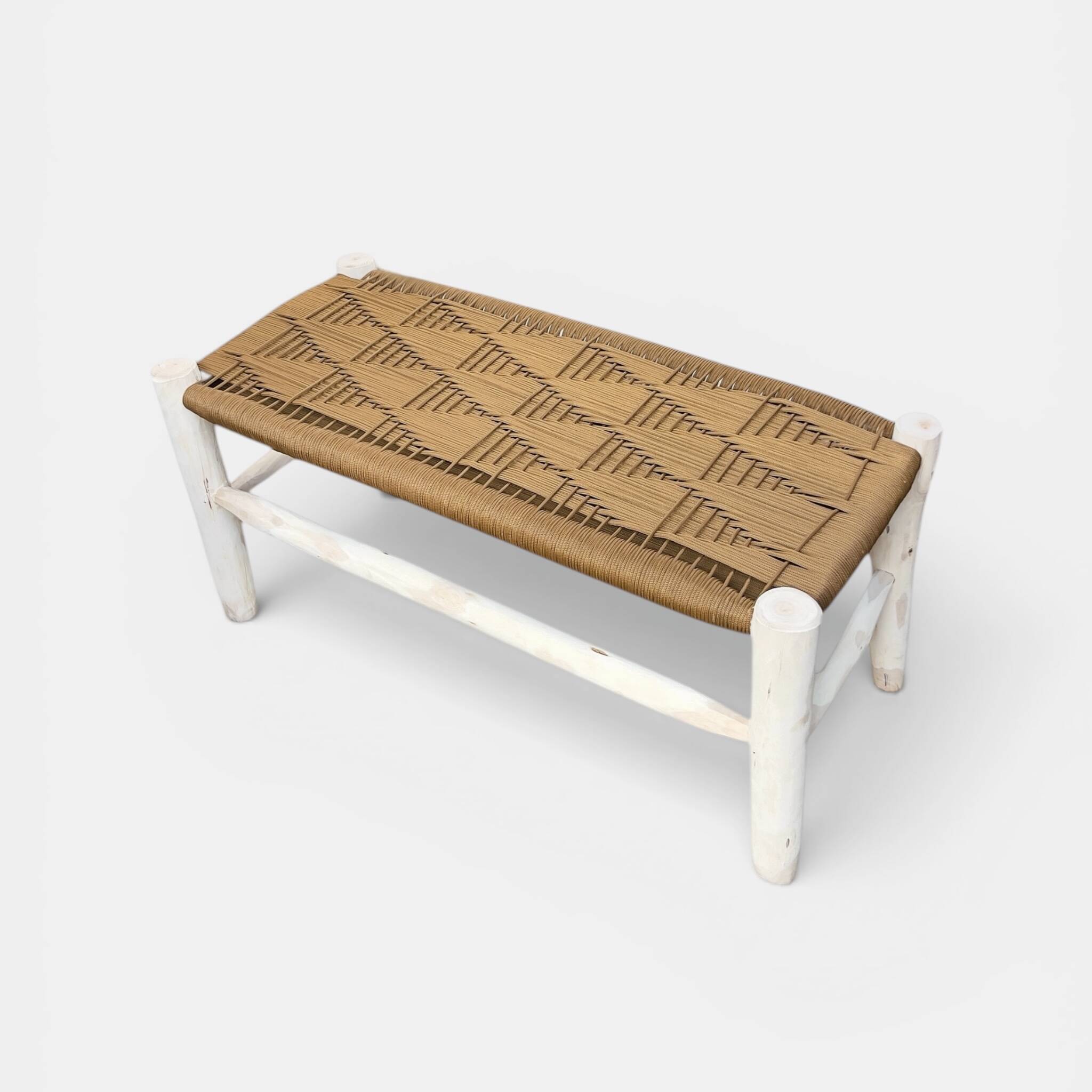 Braided rope bench