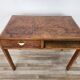 1950s Art Decò writing desk in walnut burl and blond walnut