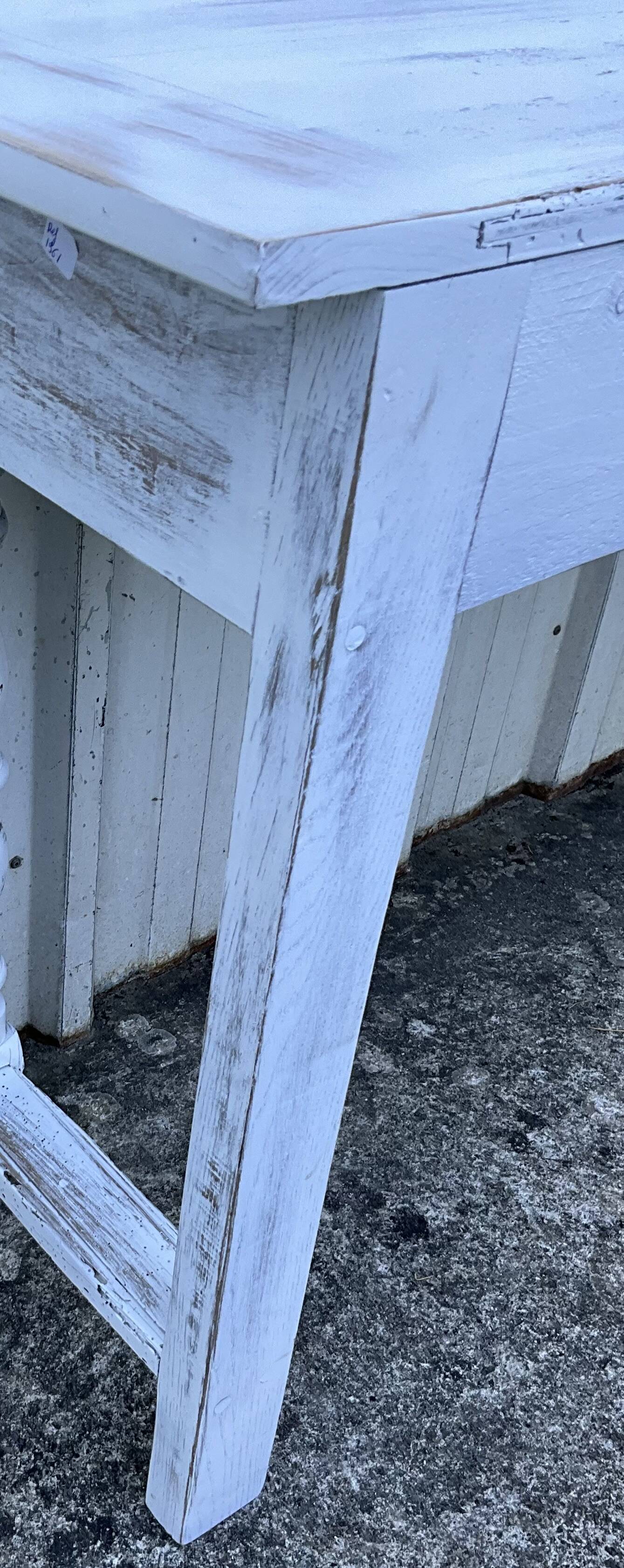 Console table in patinated fruitwood, 19th century
