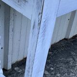 Console table in patinated fruitwood, 19th century