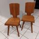 Pair of Chairs model S28 by Pierre Chapo vintage 1970s