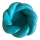 Turquoise blue twisted ceramic candle holder