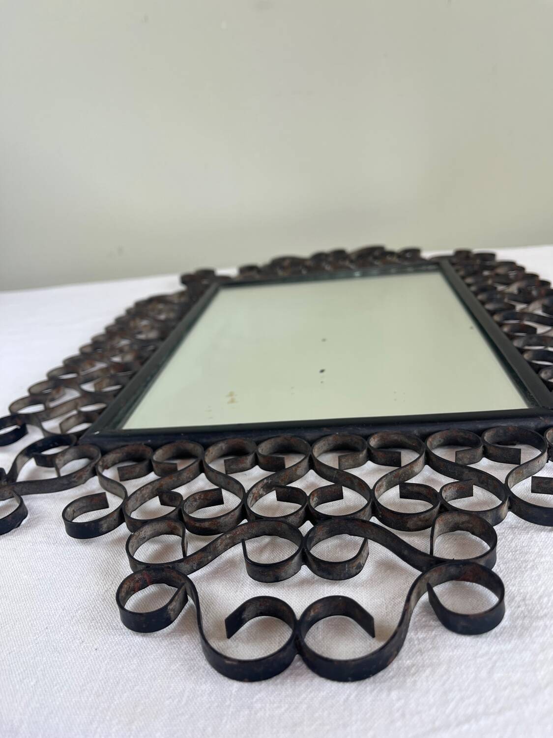 Wrought iron mirror Chaty Vallauris