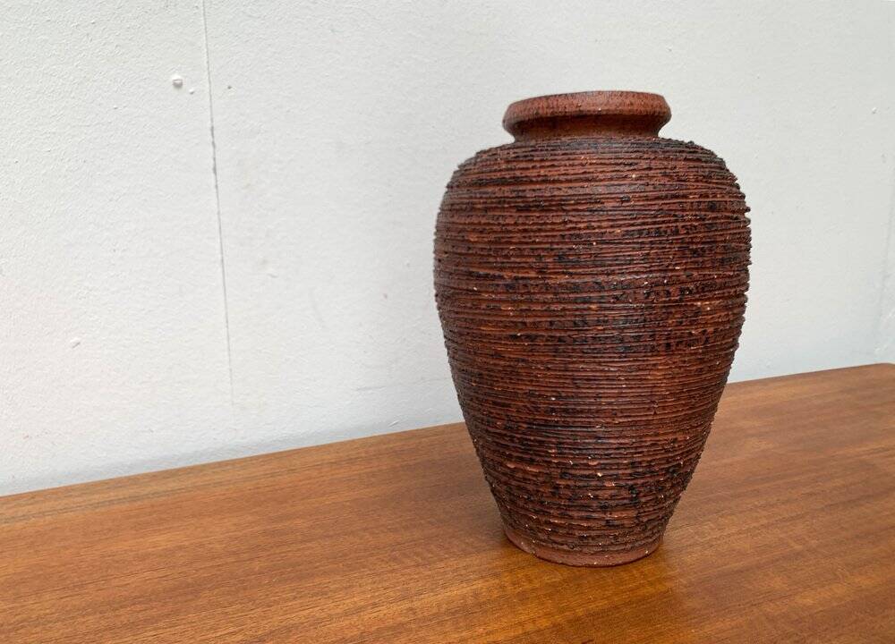 Vase from the Schamotte series, German brutalism from the mid-century by Spara Keramik, 1960s.