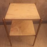 Marble and brass side table