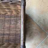 Old rattan basket