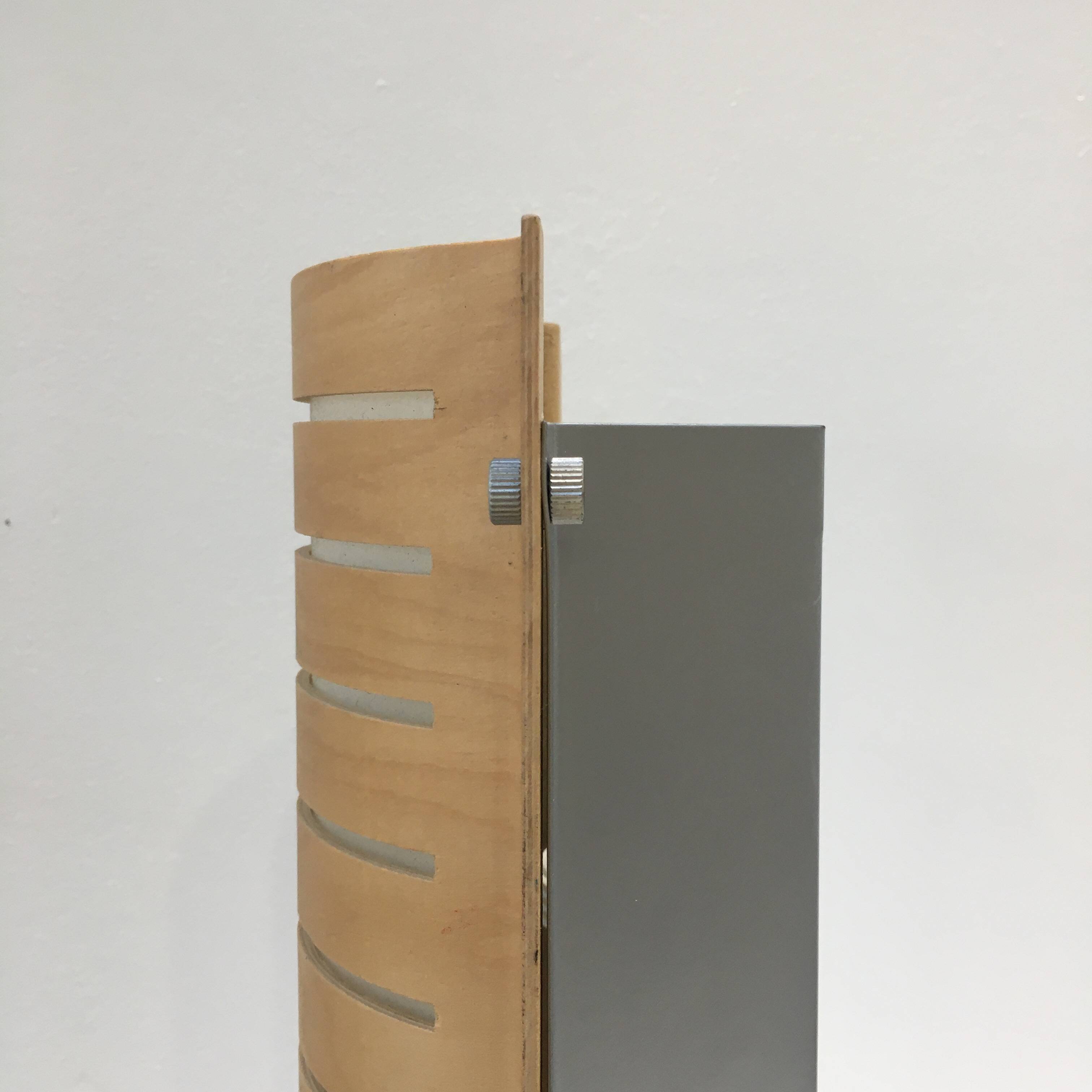 Vintage IKEA Strimma curved wood wall light