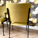Duo of bridge armchairs, restored,