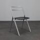 Giorgio Cattelan leather folding chairs for Cidue, Italy, 1970s.