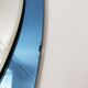 Two-coloured blue and silver Italian mirror - 71x51cm
