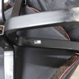 Set of armchair + ottoman viking p97 by Sigurd Russell for Poltrona Frau