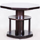 Unusual Restored Czech Cubist Oak Side Table, Czechia, 1910-1919