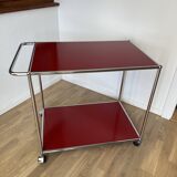 USM Haller Serving Trolley in Ruby Red