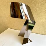 Ribbon Design Claire Norcross limited edition chrome brown table lamp