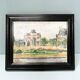 Mid-20th century painting "The Louvre Carousel"