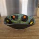 Square shallow dish Vallauris Fat Lava glaze sea foam vintage 1960s