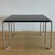 Black, tubular coffee table model B-10 by Marcel Breuer for Thonet