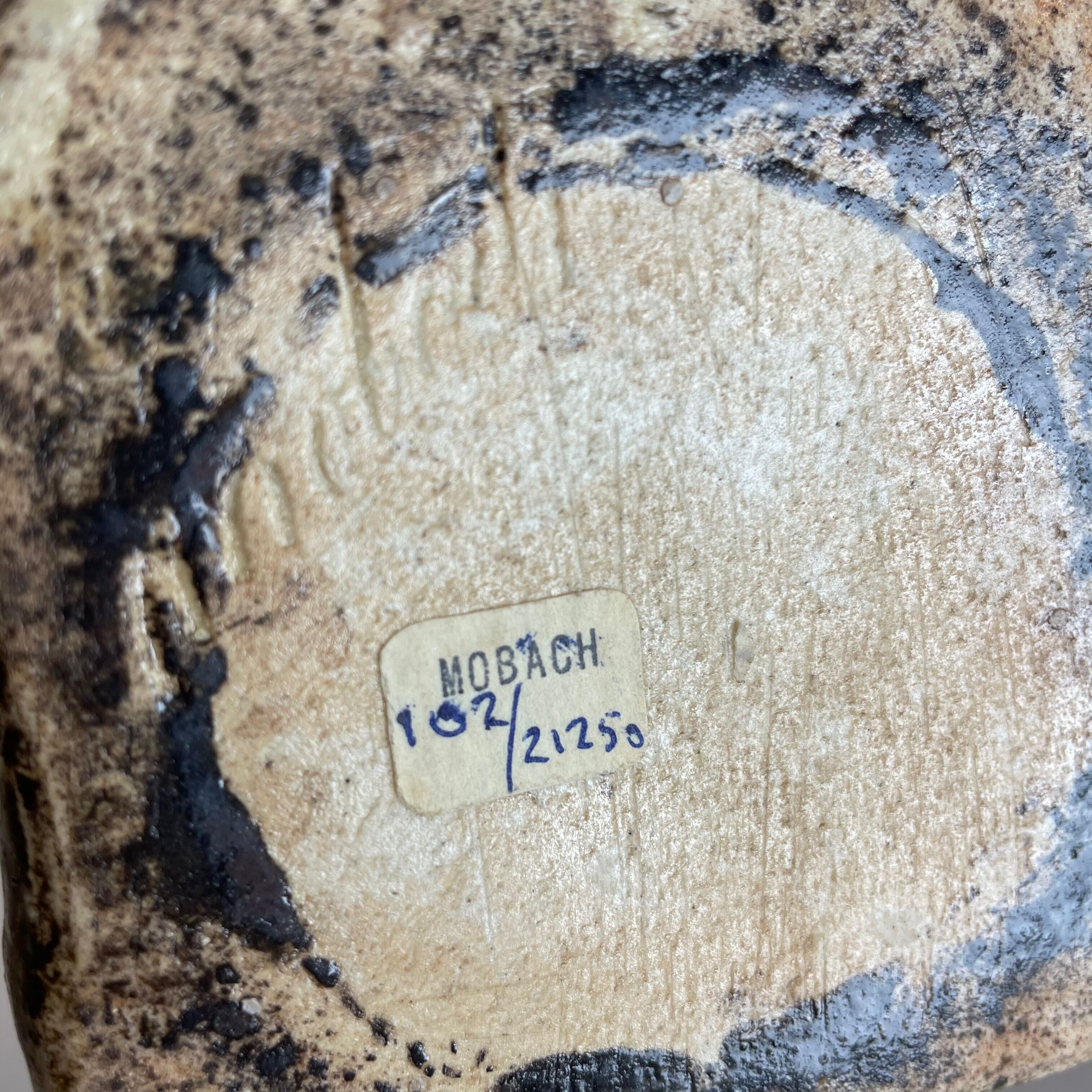 Original 1960 Ceramic Studio Pottery Vase by Piet Knepper for Mobach Netherlands