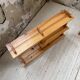 Trio d'étagères constructivistes en pin style Regain