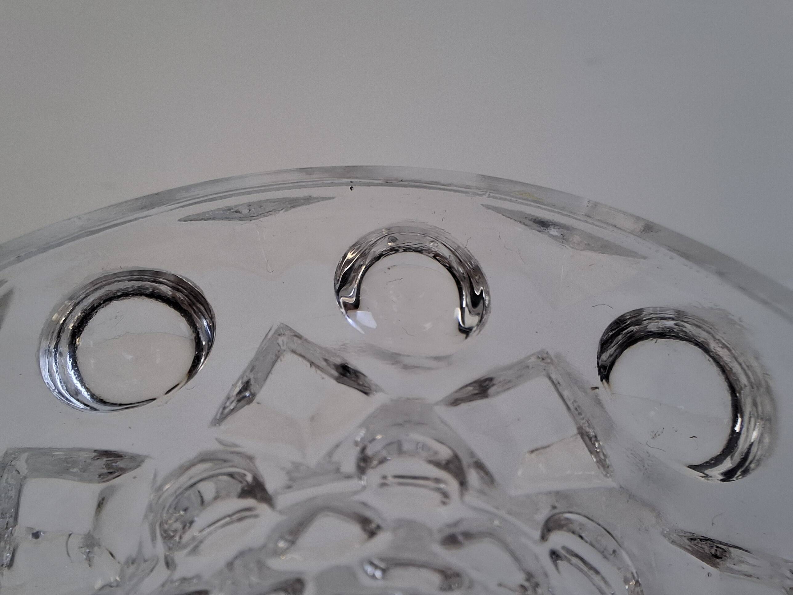 Pavel Pánek 1974 Czechoslovak Pressed Glass Vase for Union Libochovice