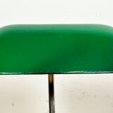 Vintage Green Enamel Bank Lamp, 1950s