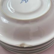 Service blanc et vert vintage