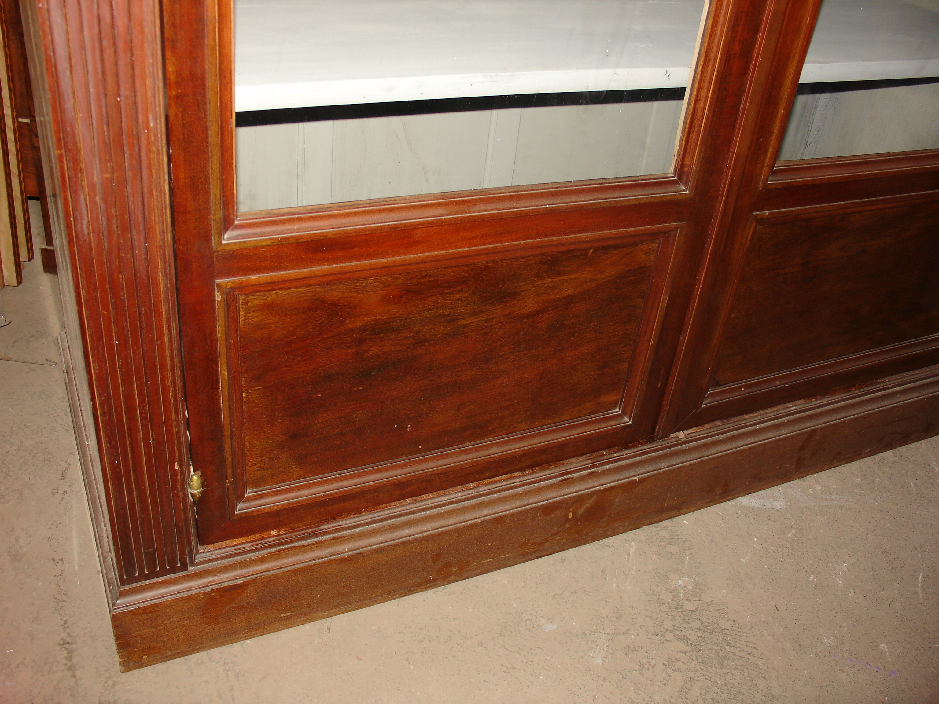 Late 19th century Cuban mahogany bookcase