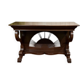 Console style Louis Philippe en teck des années 50 - travail indonésien