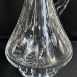 Decanter in blown and cut crystal