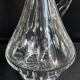 Decanter in blown and cut crystal