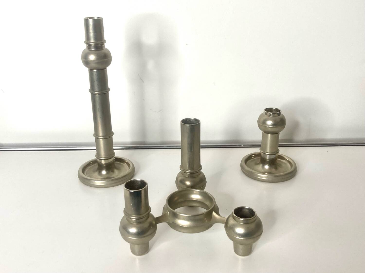Set of 3 Stoff Candleholders 12 pieces