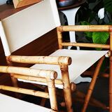 Foldable bamboo armchairs