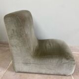 Vintage velvet children's armchair