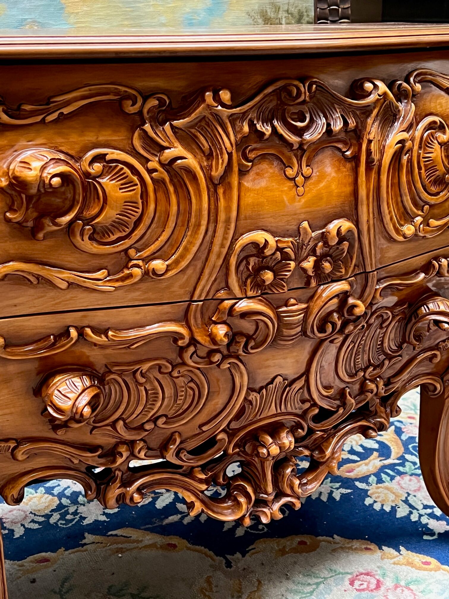 Rococo style chest of drawers