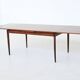 Niels Otto Moller large extendable dining table in rosewood Denmark 1960