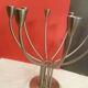 Chandelier design  en acier brosse 8 branches