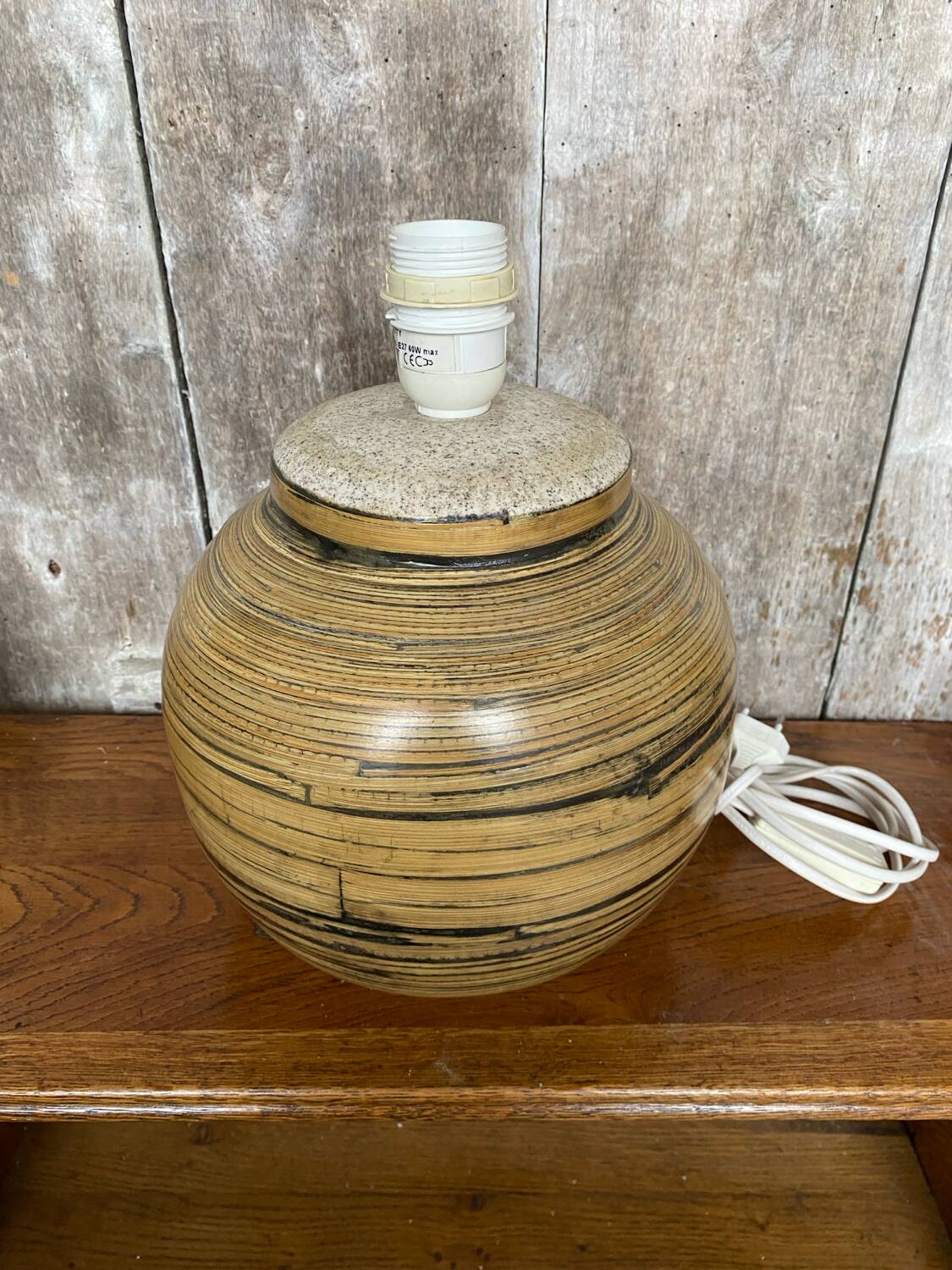 Old lamp base reference kelly vintage ceramic