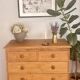 Vintage Solid Pine Commode Restored - Rustic Elegance