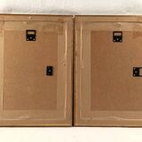 Augustus Bertrix. Pair of gouaches framed under glass dated 1854