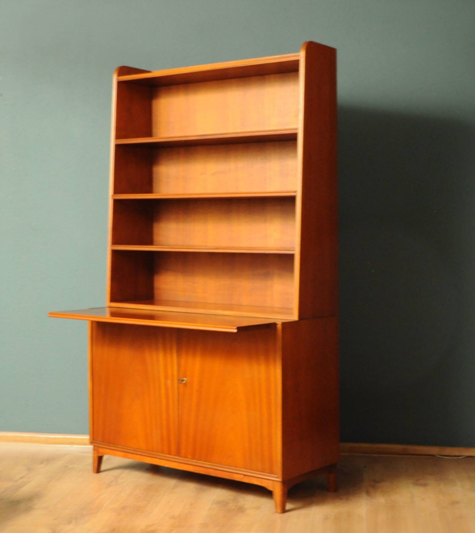 Bookcase/secretary with chair, 1960s set