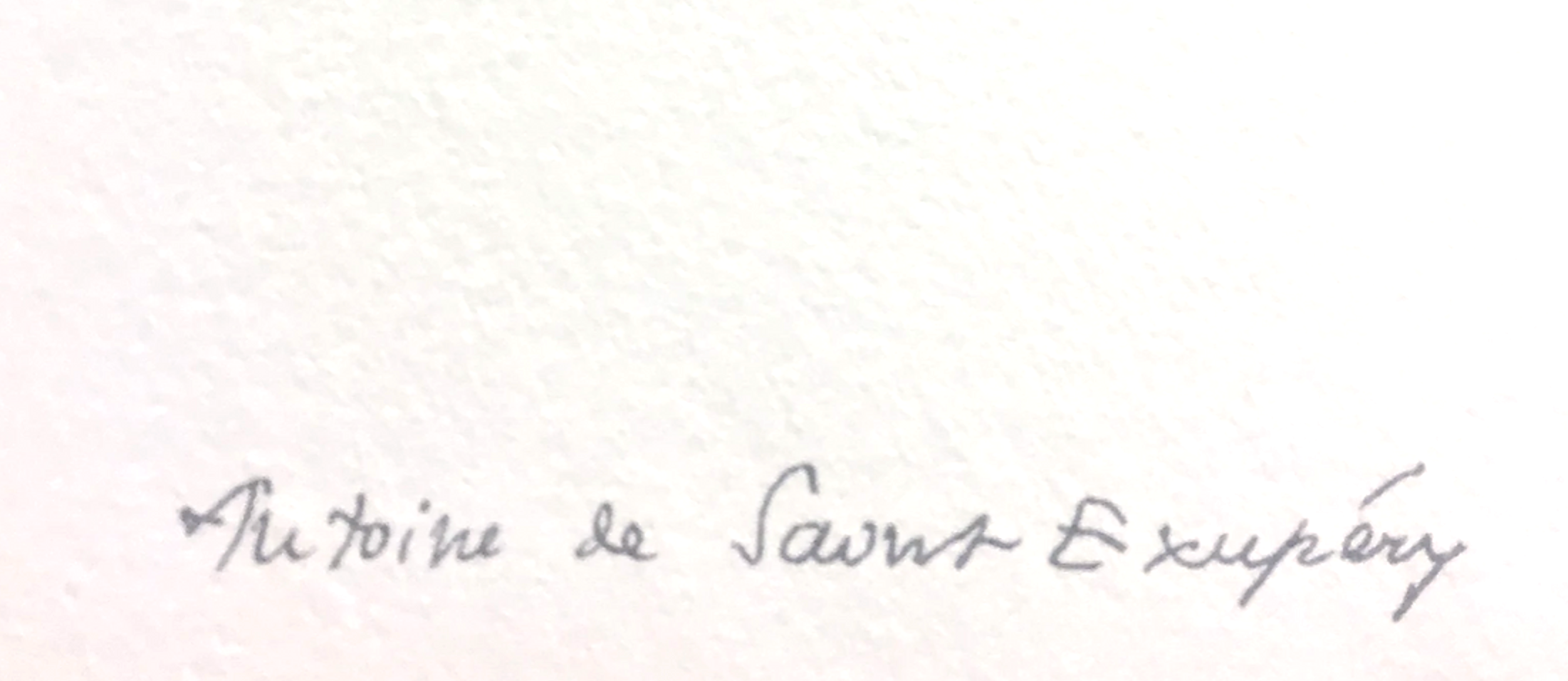 Lithograph The Little Prince and the Fox