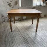 Walnut farmhouse table + extensions