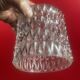 Molded glass pendant lampshade circa 1960/70