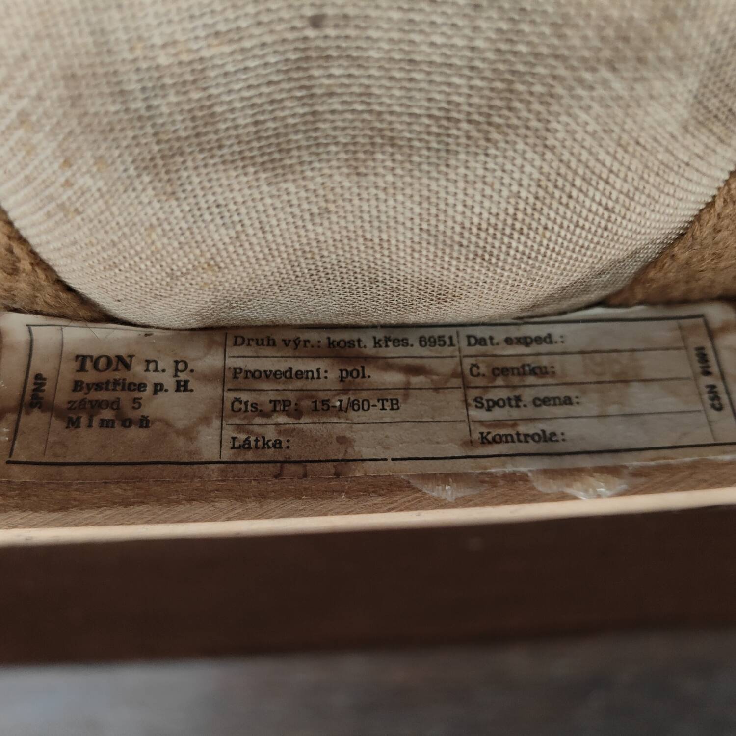 Pair of Jaroslav Smidek armchairs for Ton Bystrice, restored with white boucle, 1960.